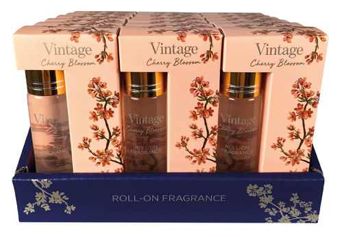 BODY COLLECTION  VINTAGE - CHERRY BLOSSOLM ROLLON FRAGANCE